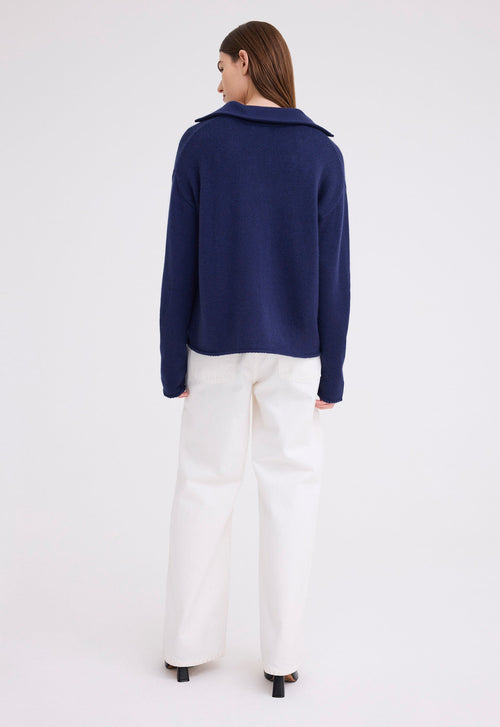 Jac+Jack Sola Cashmere Sweater - Skipper Blue